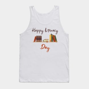 Books Day Celebrate International Literacy Day Tank Top